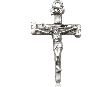 Sterling Silver Nail Crucifix Medal