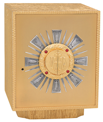Tabernacle, Gold Plated with Silver Plated Rays