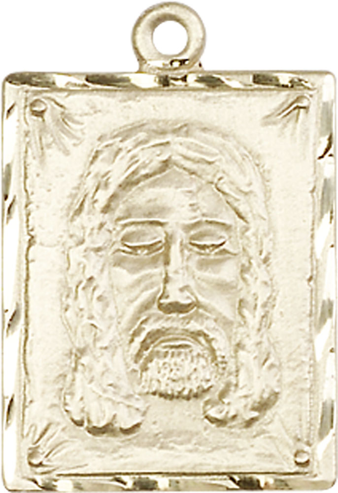 14kt Gold Holy Face Medal