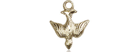 14kt Gold Holy Spirit Medal