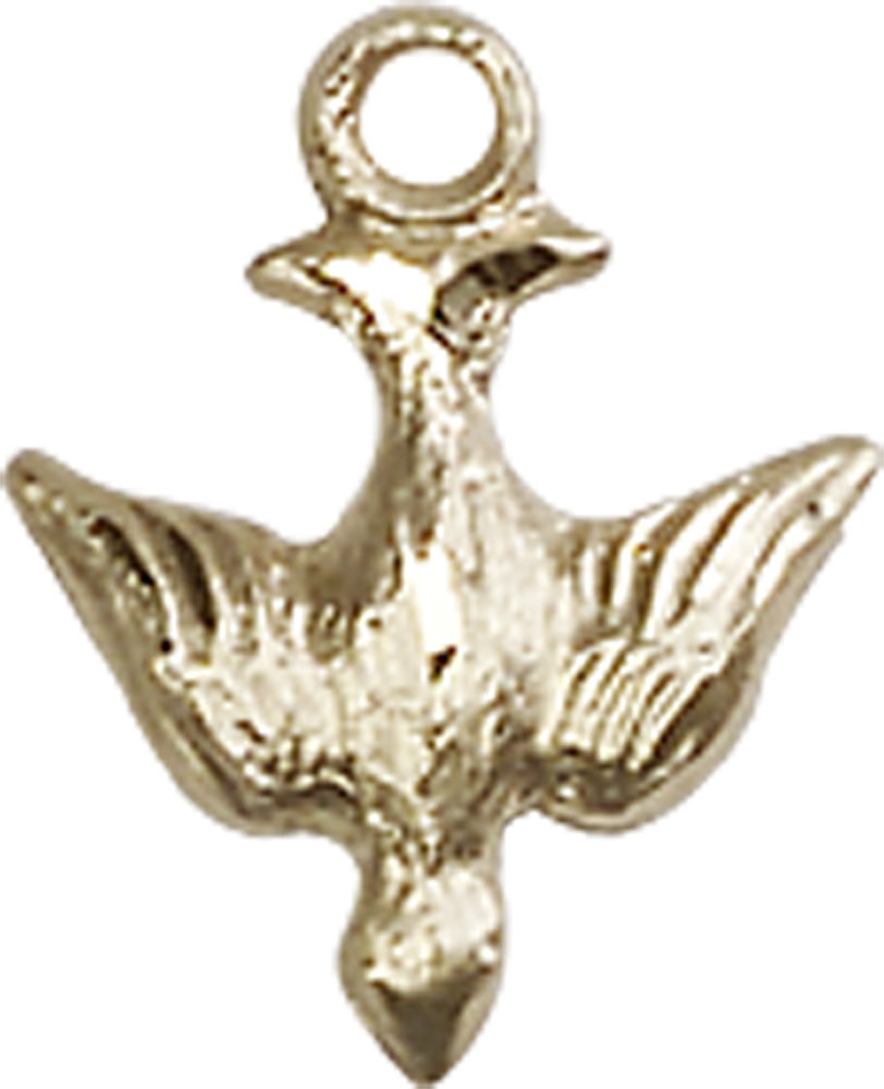 14kt Gold Holy Spirit Medal