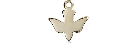 14kt Gold Holy Spirit Medal