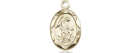 14kt Gold Guardian Angel Medal