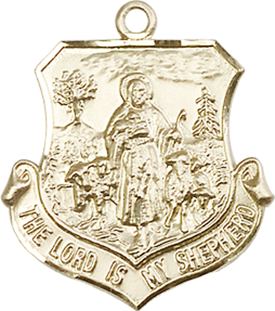 14kt Gold Lord Is My Shepherd Medal