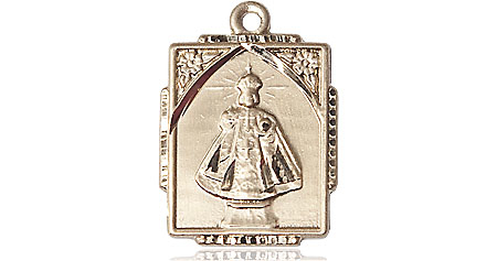 14kt Gold Infant of Prague Medal