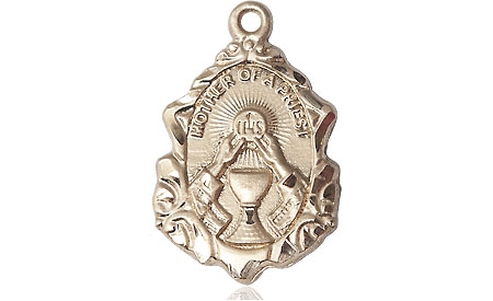 14kt Gold Mother of a Priest Medal