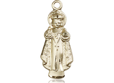 14kt Gold Infant of Prague Medal