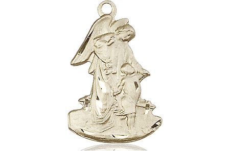 14kt Gold Guardian Angel Medal