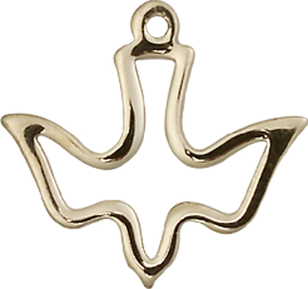 14kt Gold Holy Spirit Medal