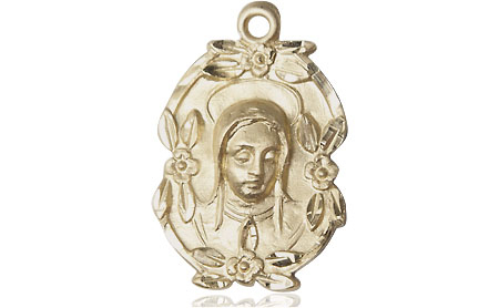 14kt Gold Madonna Medal