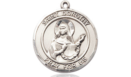 Sterling Silver Saint Dorothy Medal