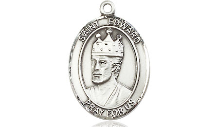 Sterling Silver Saint Edward the Confessor Medal