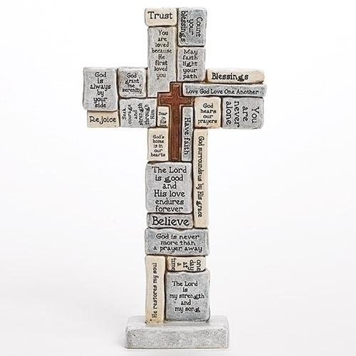 12.5&quot;H Crossword Table Cross