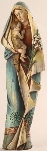12.5&quot; Madonna &amp; Child W/Lily
