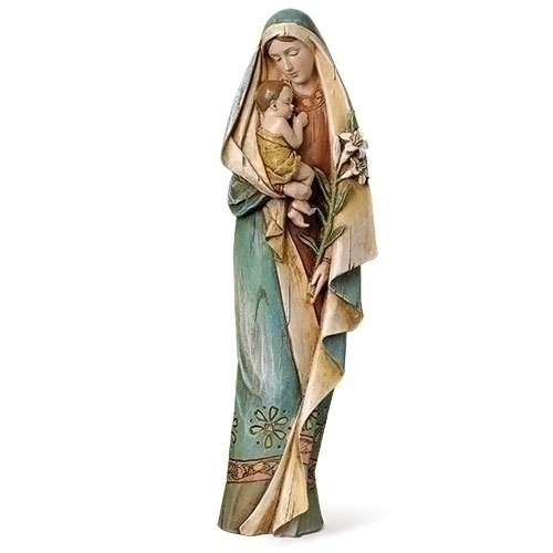 12.5&quot; Madonna &amp; Child W/Lily
