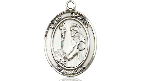 Sterling Silver Saint Dominic de Guzman Medal