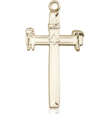 14kt Gold Carpenter Cross Medal