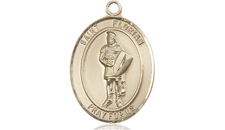14kt Gold Filled Saint Florian Medal