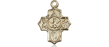 14kt Gold 5-Way Medal