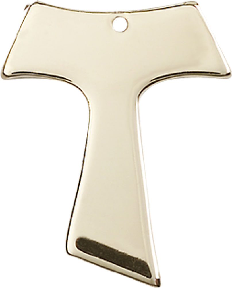 14kt Gold Tau Cross Medal