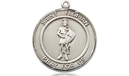 Sterling Silver Saint Florian Medal