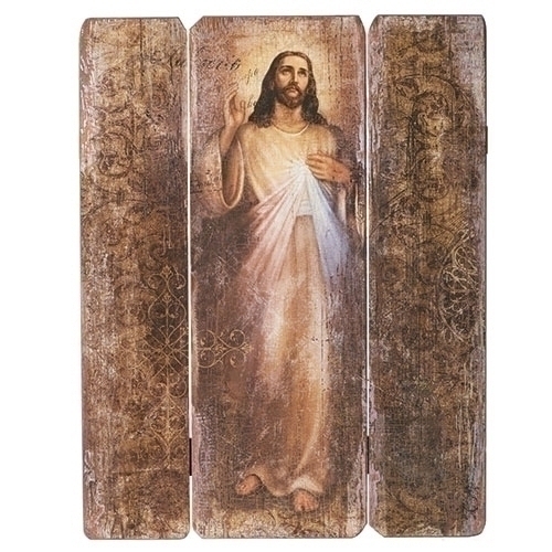 26&quot;H Divine Mercy Mdf Plaque