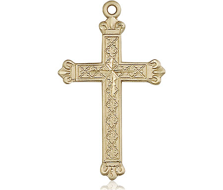 14kt Gold Cross Medal