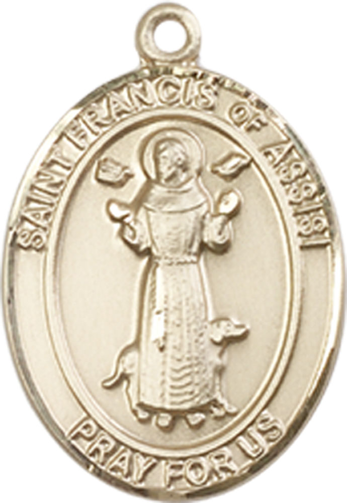 14kt Gold Filled Saint Francis of Assisi Medal