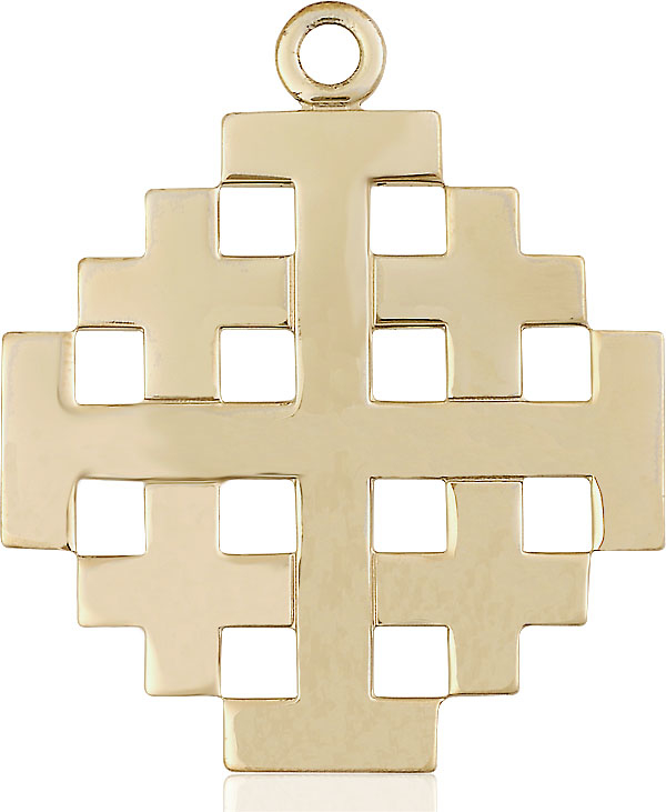 14kt Gold Jerusalem Cross Medal
