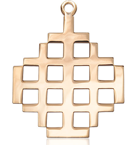 14kt Gold Jerusalem Cross Medal