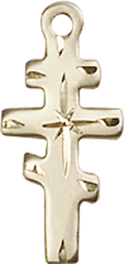 14kt Gold Greek Orthadox Cross Medal