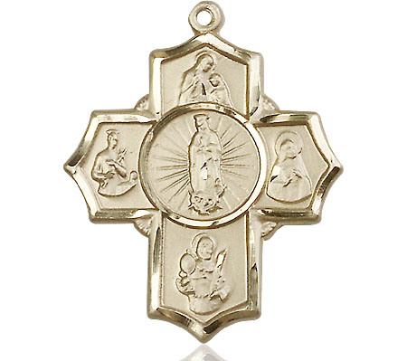 14kt Gold 5-Way Motherhood Medal