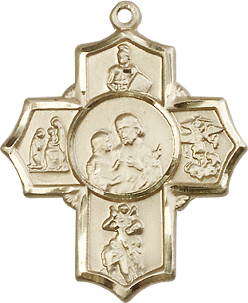14kt Gold 5-Way Firefighter Medal