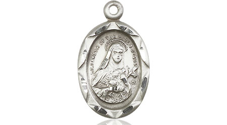 Sterling Silver Saint Theresa Medal