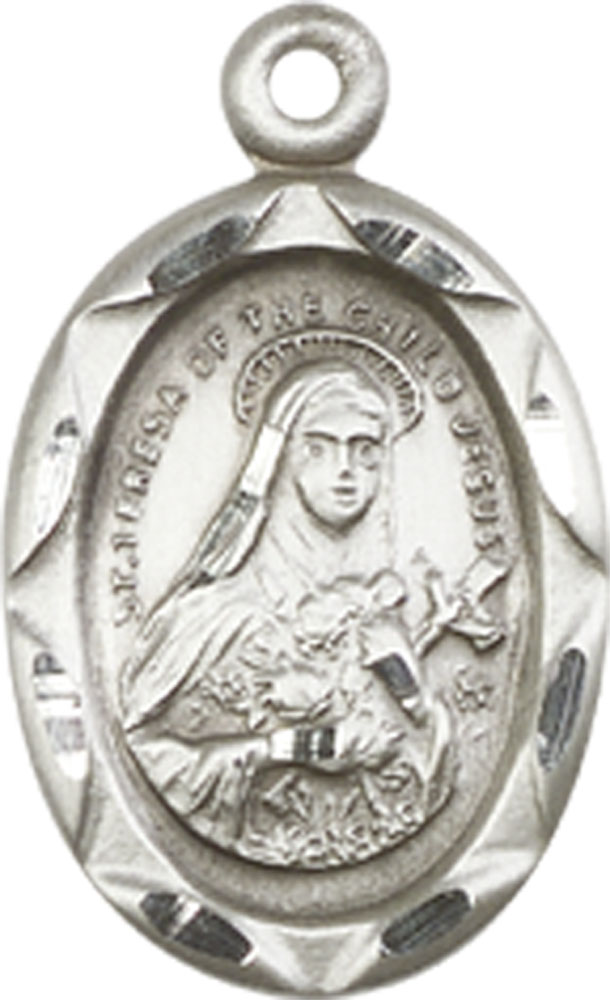 Sterling Silver Saint Theresa Medal