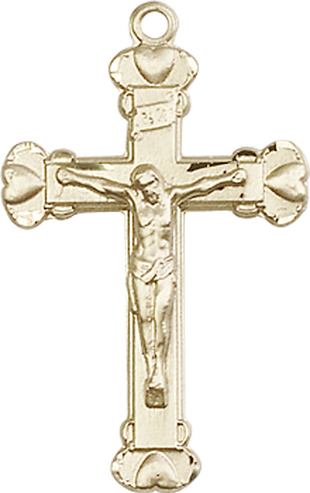 14kt Gold Filled Crucifix Medal