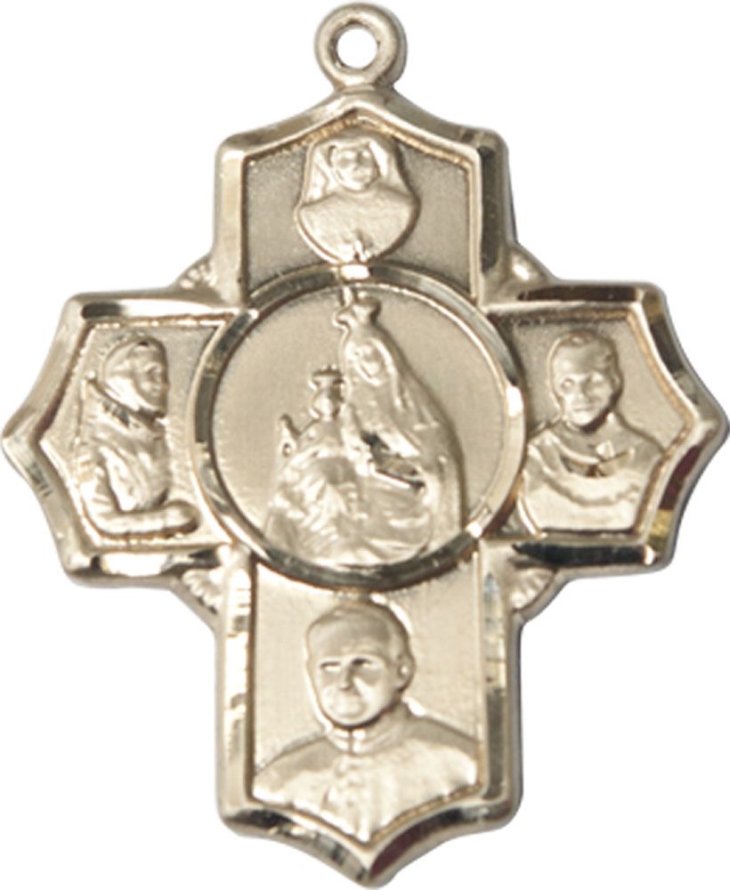 14kt Gold Polish 4-Way Medal