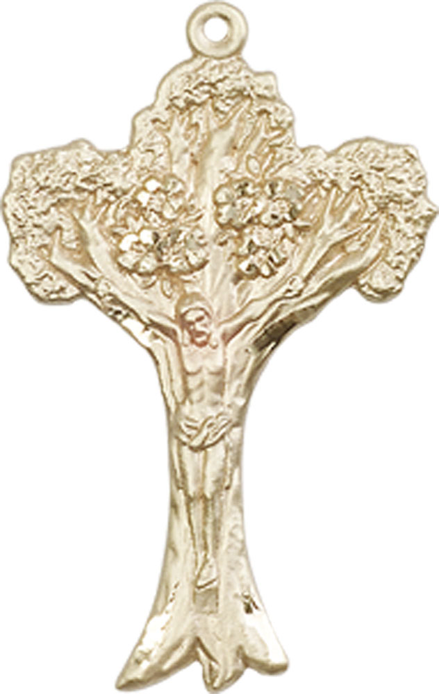 14kt Gold Filled Crucifix Medal