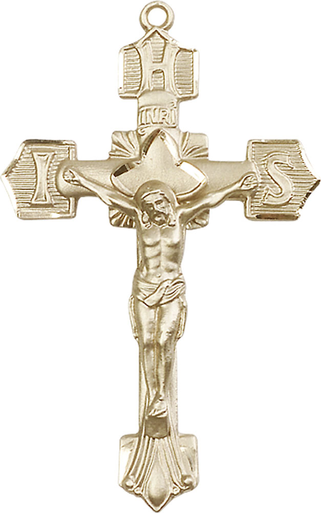 14kt Gold Filled Crucifix Medal