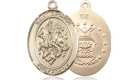 14kt Gold Filled Saint George Air Force Medal