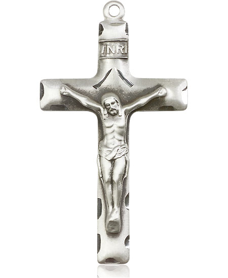 Sterling Silver Crucifix Medal - With Box