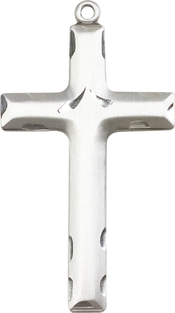 Sterling Silver Cross Medal - With Box