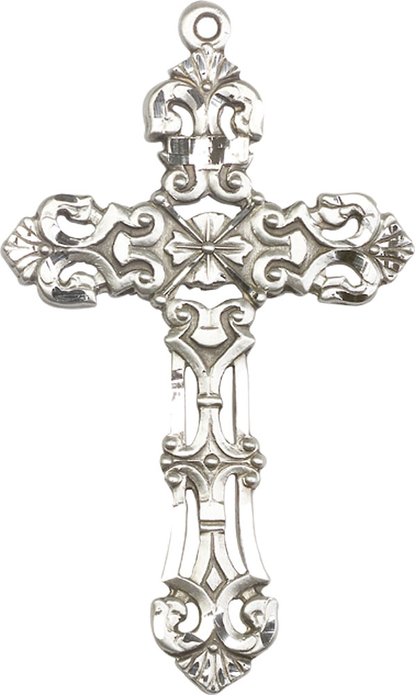 Sterling Silver Cross Medal