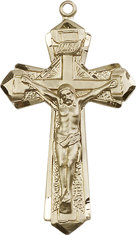 14kt Gold Filled Crucifix Medal