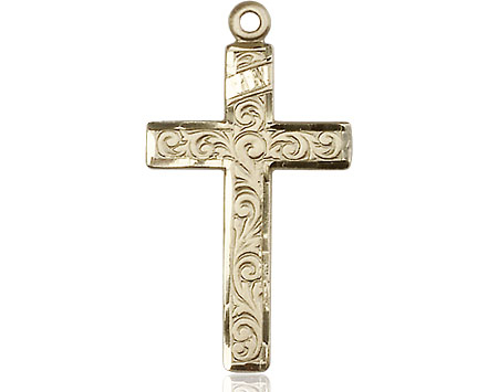 14kt Gold Filled Cross Medal