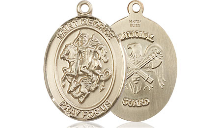 14kt Gold Filled Saint George National Guard Medal