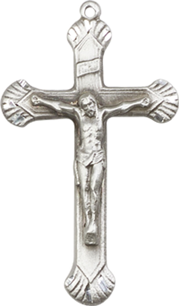 Sterling Silver Crucifix Medal - With Box