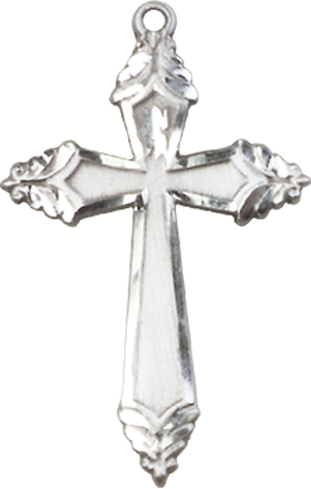 Sterling Silver Cross Medal - With Box