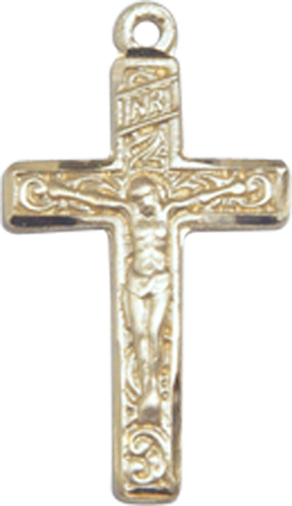 14kt Gold Filled Crucifix Medal
