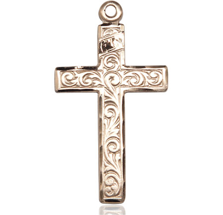 14kt Gold Filled Cross Medal